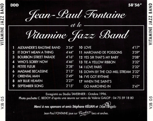 Jean-Paul Fontaine & Le Vitamine Jazz Band : Vitamine Jazz Band (CD, Album)
