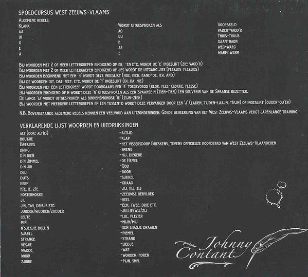 Johnny Contant : De Zwarte Ruiter (CD, Album)