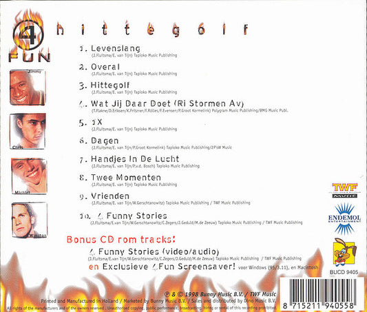 4 Fun : Hittegolf (CD, Album, Enh)