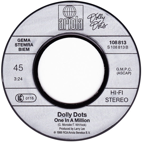 Dolly Dots : Hearts Beat Thunder (7", Single)