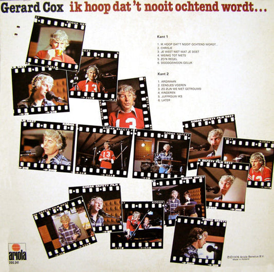 Gerard Cox : Ik Hoop Dat 't Nooit Ochtend Wordt (LP, Album, RE)