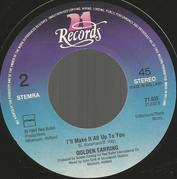 Golden Earring : Something Heavy Going Down (7", Single)