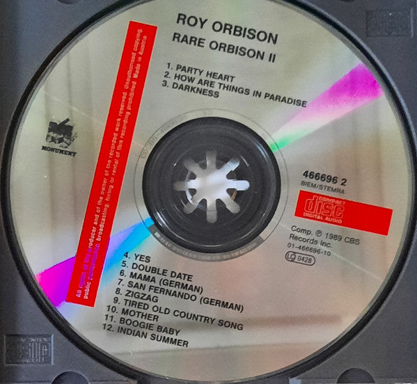 Roy Orbison : Rare Orbison II (CD, Comp)