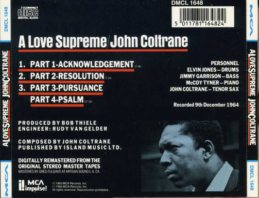 John Coltrane : A Love Supreme (CD, Album, RE, RM)