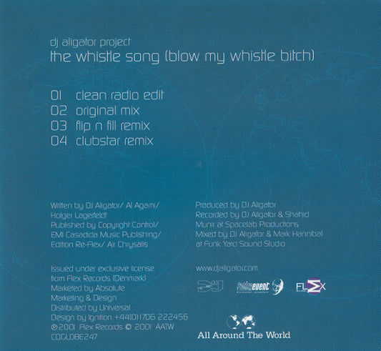 DJ Aligator Project : The Whistle Song (Blow My Whistle Bitch) (CD, Single)