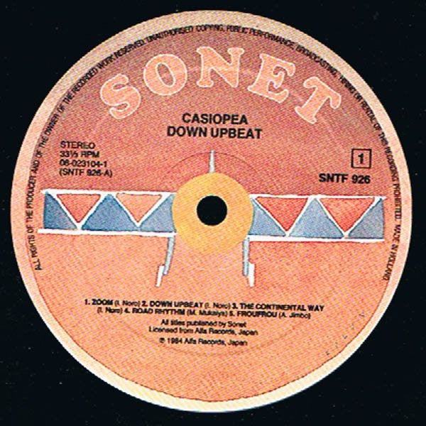 Casiopea : Down Upbeat (LP, Album)