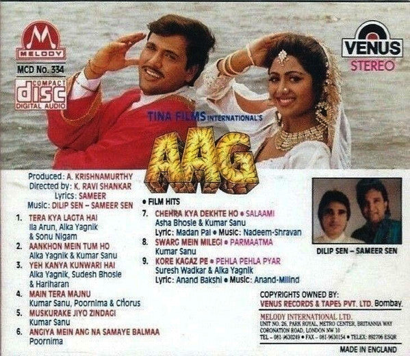 Dilip Sen-Sameer Sen, Sameer : Aag (CD)