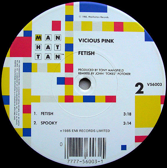 Vicious Pink : Fetish (12", Single)