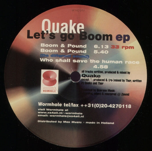 Quake : Let's Go Boom! (12")
