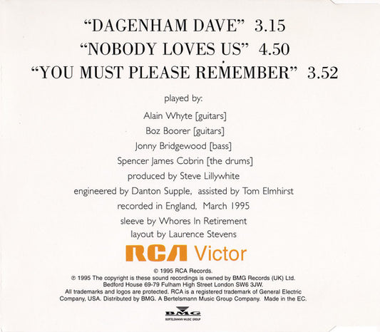 Morrissey : Dagenham Dave (CD, Single)
