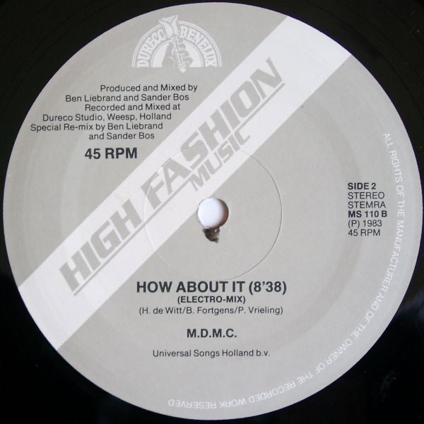 M.D.M.C. : How About It (12")
