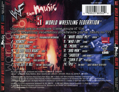 World Wrestling Federation, James A. Johnston : WWF The Music, Vol. 5 (CD, Album, Enh)