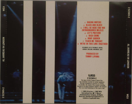 Al Jarreau : In London (CD, Album)