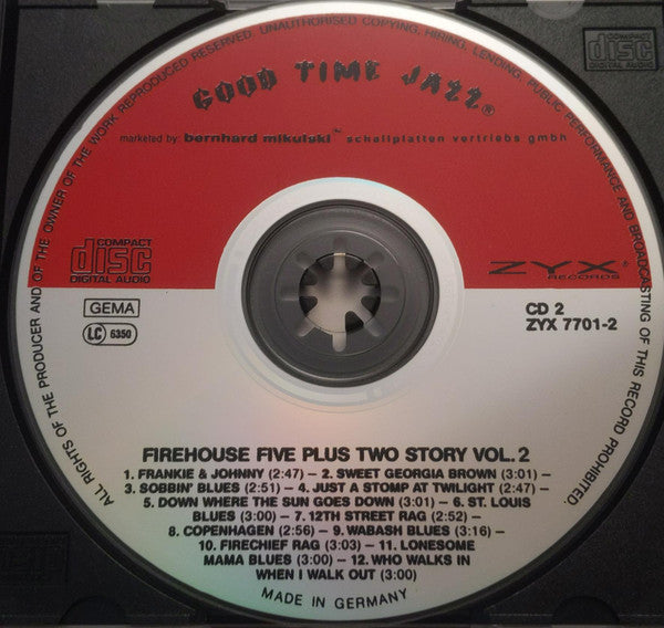 Firehouse Five Plus Two : The Firehouse Five Story, Vol. 2 (CD)