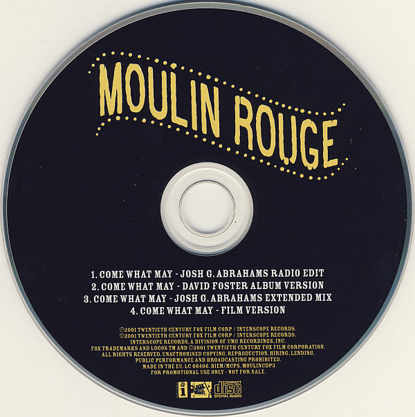 Nicole Kidman & Ewan McGregor : Come What May (CD, Maxi, Promo)