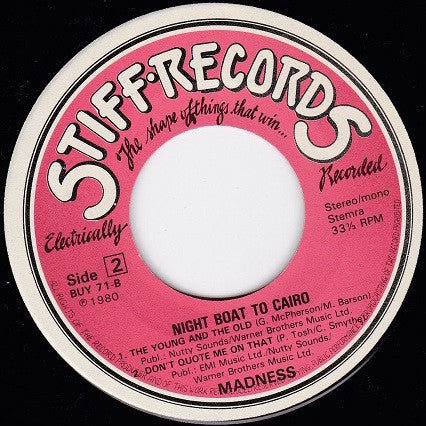 Madness : Work Rest & Play (7", EP)