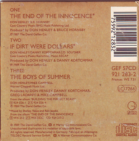 Don Henley : The End Of The Innocence (CD, Mini, Single)