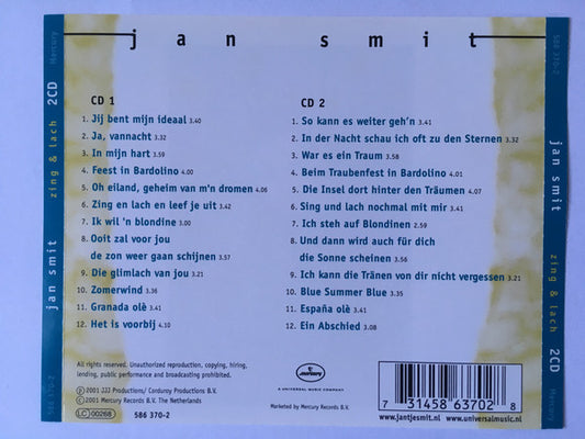 Jan Smit : Zing & Lach (Nederlandse En Duitse Versie) (2xCD, Album)