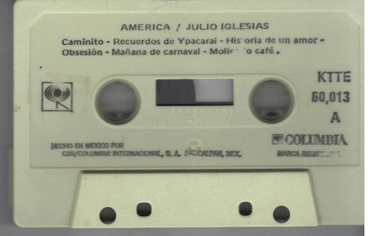 Julio Iglesias : America (Cass, Album)