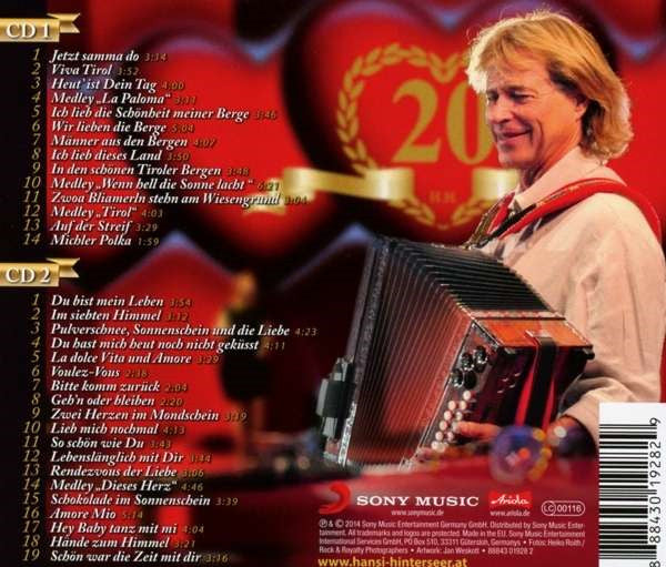 Hansi Hinterseer : 20 - Das Beste Zum Jubiläum Live (CD, Album)