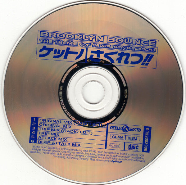 Brooklyn Bounce : The Theme (Of Progressive Attack) (CD, Maxi)