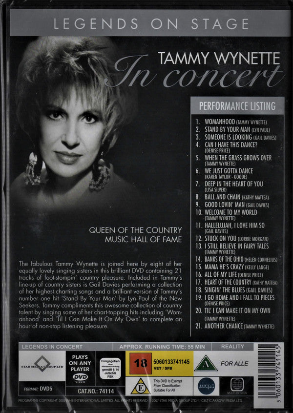 Tammy Wynette : In Concert (Queen Of The Country Music Hall Of Fame) (DVD-V)