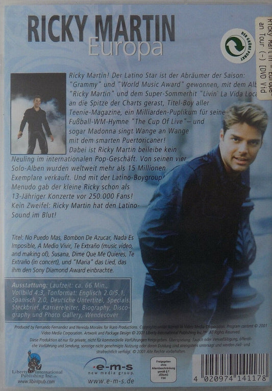 Ricky Martin : Europa (European Tour) (DVD-V, Dol)