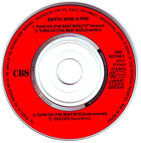 Earth, Wind & Fire : Turn On (The Beat Box) (CD, Mini, Maxi)