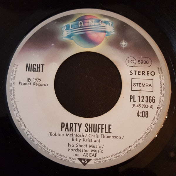 Night : Hot Summer Nights (7", Single)