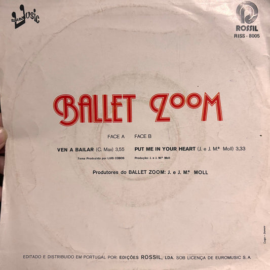 Ballet Zoom : Ven A Bailar (7", Single)