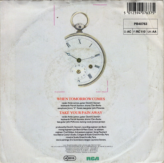 Eurythmics : When Tomorrow Comes (7", Single)
