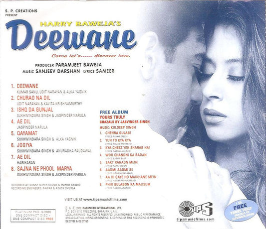 Sanjeev-Darshan, Sameer / Jasvinder Singh, Kuldeep Singh : Deewane / Yours Truly (2xCD, Album)