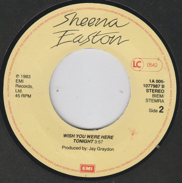 Sheena Easton : Telefone (7", Single)