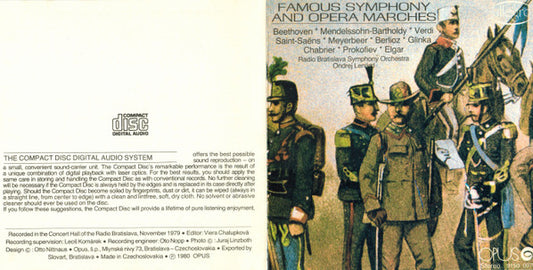 Slovak Radio Symphony Orchestra, Ondrej Lenárd : Famous Symphony And Opera Marches (CD)