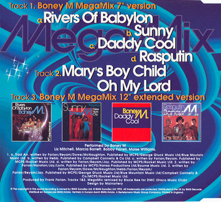 Boney M. : MegaMix (CD, Single)