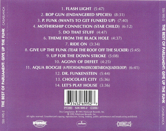 Parliament : The Best Of Parliament: Give Up The Funk (CD, Comp, RE, RM)