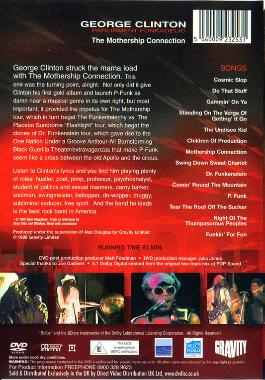 George Clinton, Parliament, Funkadelic : The Mothership Connection (DVD-V)