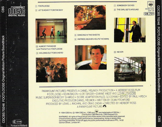 Various : Footloose (Original Motion Picture Soundtrack) (CD, Album, Comp)