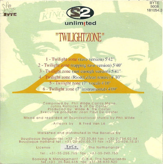 2 Unlimited : Twilight Zone (CD, Maxi, Car)