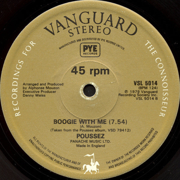 Poussez! : Never Gonna Say Goodbye (12", Single)