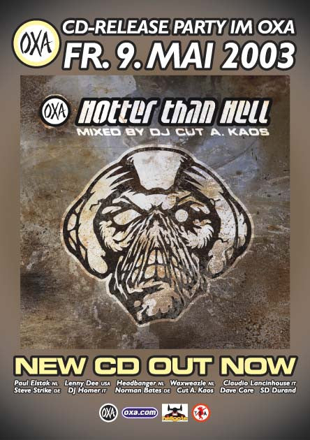 Cut A. Kaos : Hotter Than Hell (CD, Comp, Mixed)