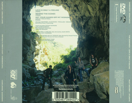 The Darkness : Love Is Only A Feeling (DVD, Single, PAL)