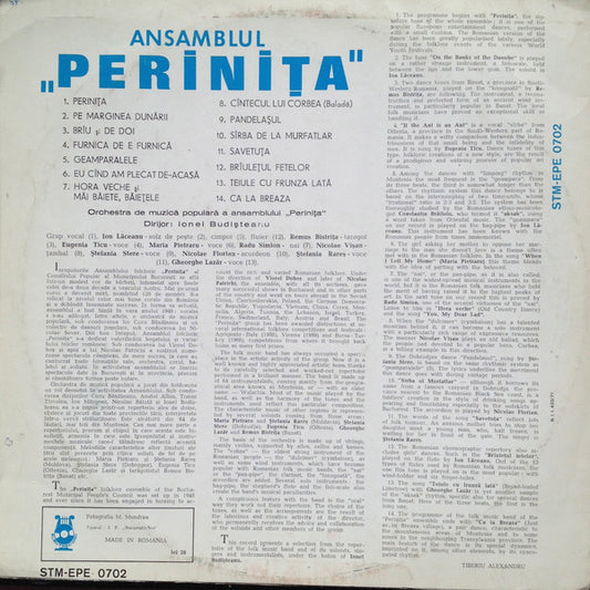 Orchestra Perinița : Ansamblul „Perinița” (LP, Album)