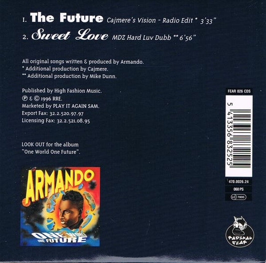 Armando : The Future (CD, Single, Car)