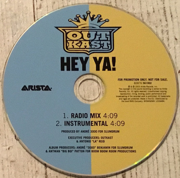 OutKast : Hey Ya! (CD, Single, Promo)
