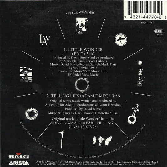 David Bowie : Little Wonder (CD, Single, Car)