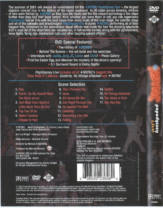 *NSYNC : PopOdyssey Live (DVD-V, PAL)