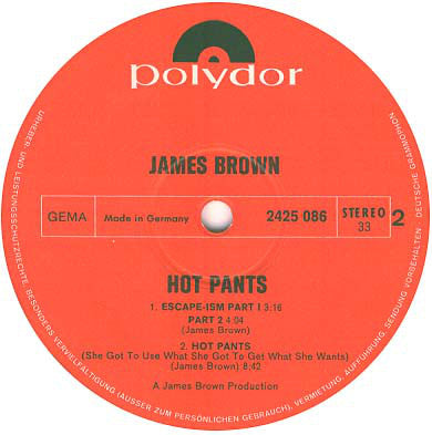 James Brown : Hot Pants (LP, Album)