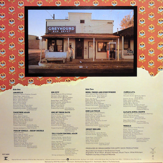 Emmylou Harris : Elite Hotel (LP, Album)