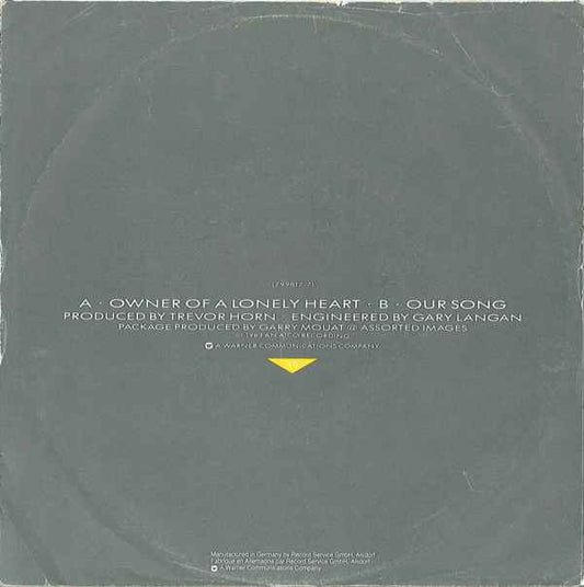 Yes : Owner Of A Lonely Heart (7")